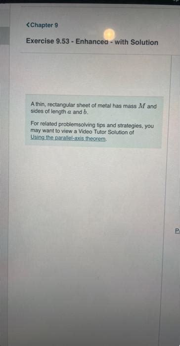 a thin rectangular sheet of metal|Solved A thin, rectangular sheet of metal has mass M and .